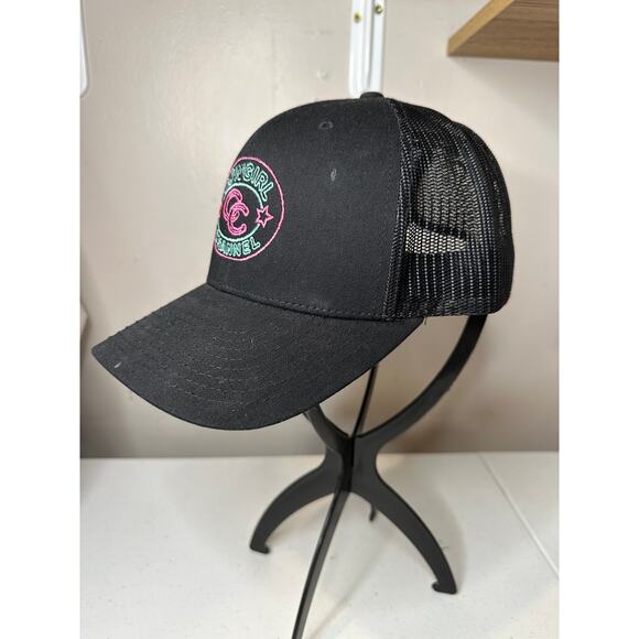 Cowgirl Channel Black Trucker Hat by Richardson - Style 112 - Picture 2 of 5